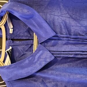 Vintage Sweet Baby Jane Blue Short Sleeve Blouse